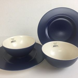 Kate Spade fruit bowls and luncheon plates-Larabee Dot Navy